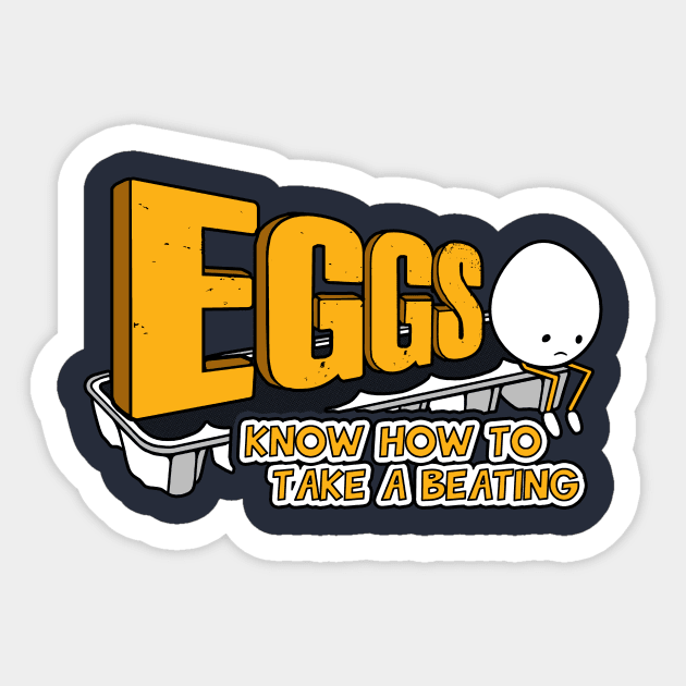 Eggs! (Know How to Take A Beating) Sticker by Boots